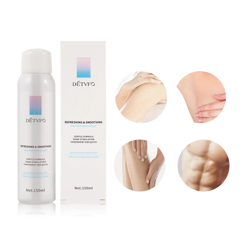 Stop Hair Growth Hair Inhibitor Remover Foam Depilatory Cream Men Women Body Permanent Hair Removal Spray for Men