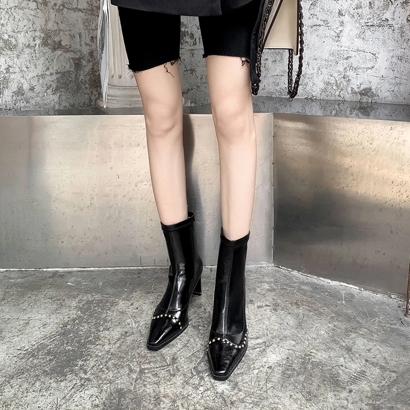 Women Shoes autumn winter Boots ankle fashion comfortable genuine leather For The Latest new Classical