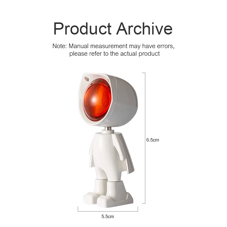 Mini Robot Sunset Red Lamp Rgb Color Touch Control 360 Degree Night Light Astronaut Sunset Projection Led Table Lamp