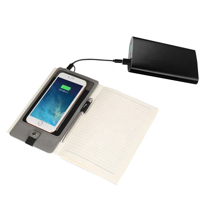 
2020 New Arrival Portable attached Wireless Charger with NFC notebook QI charging accessory 