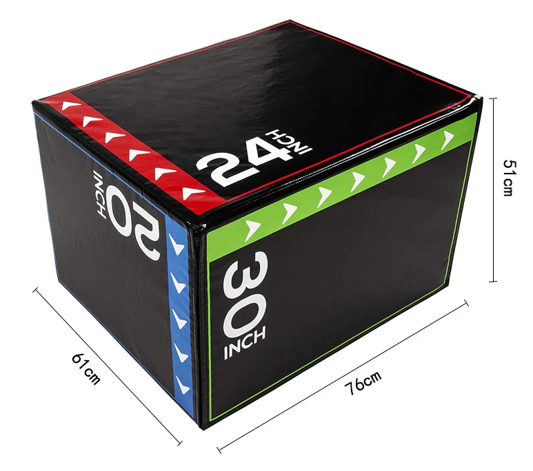 Factory Adjustable 5 levels Gym Strength Training Plyometric Jump Box