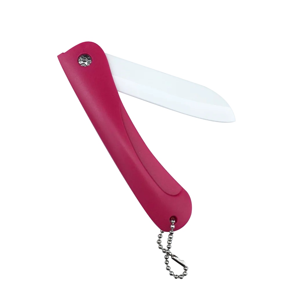 
Gift Pocket Ceramic Colorful Handle Portable Foldable Ceramic Knife 