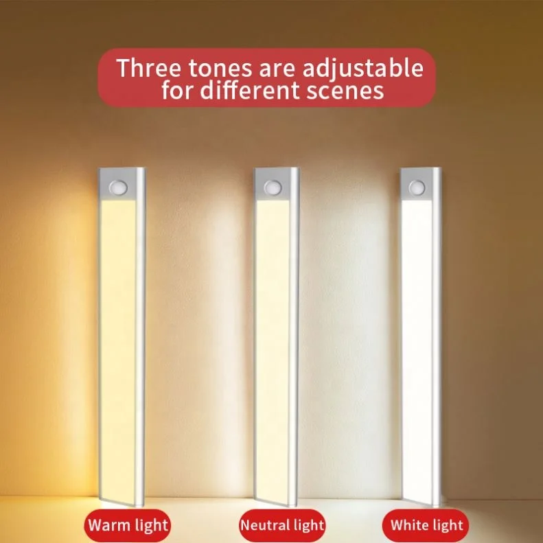 Hot Sensor Switch Power Supply Ultra Thin Motion Sensor Night Light Inside Linear LED Light Under Cabinet Light LED