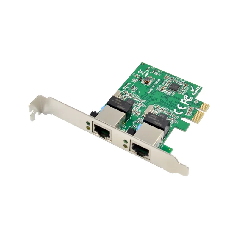 RTL8111F 2 Port RJ45 PCI EXPRESS GIGA BIT  DUAL PORT  SERVER  NETWORK LAN ETHERNET 1000M