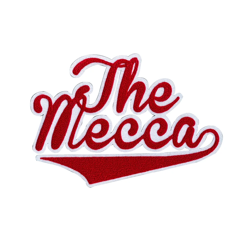 Custom Letter embroidered chenille Script Patches Iron On Patches for Clothing