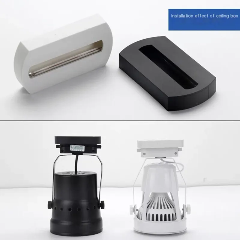 LED track spotlight two wire joint track strip 1m, 1.5m, 2m slide track lamp holder rail strip accessory connector