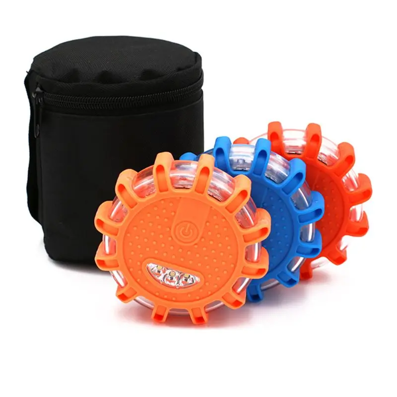 Led Rechargeable  Road Flares Safety Car Emergency Strobe 9 Modes Flashing Traffic LED Warning Emergency Light