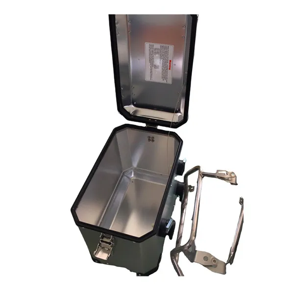 ALUMINUM MOTORCYCLE TAIL CASE SIDE BOX ALUMINUM TOP CASE FOR KAWASAKI VERSYS 650 SILVER COLOR TAIL BOX