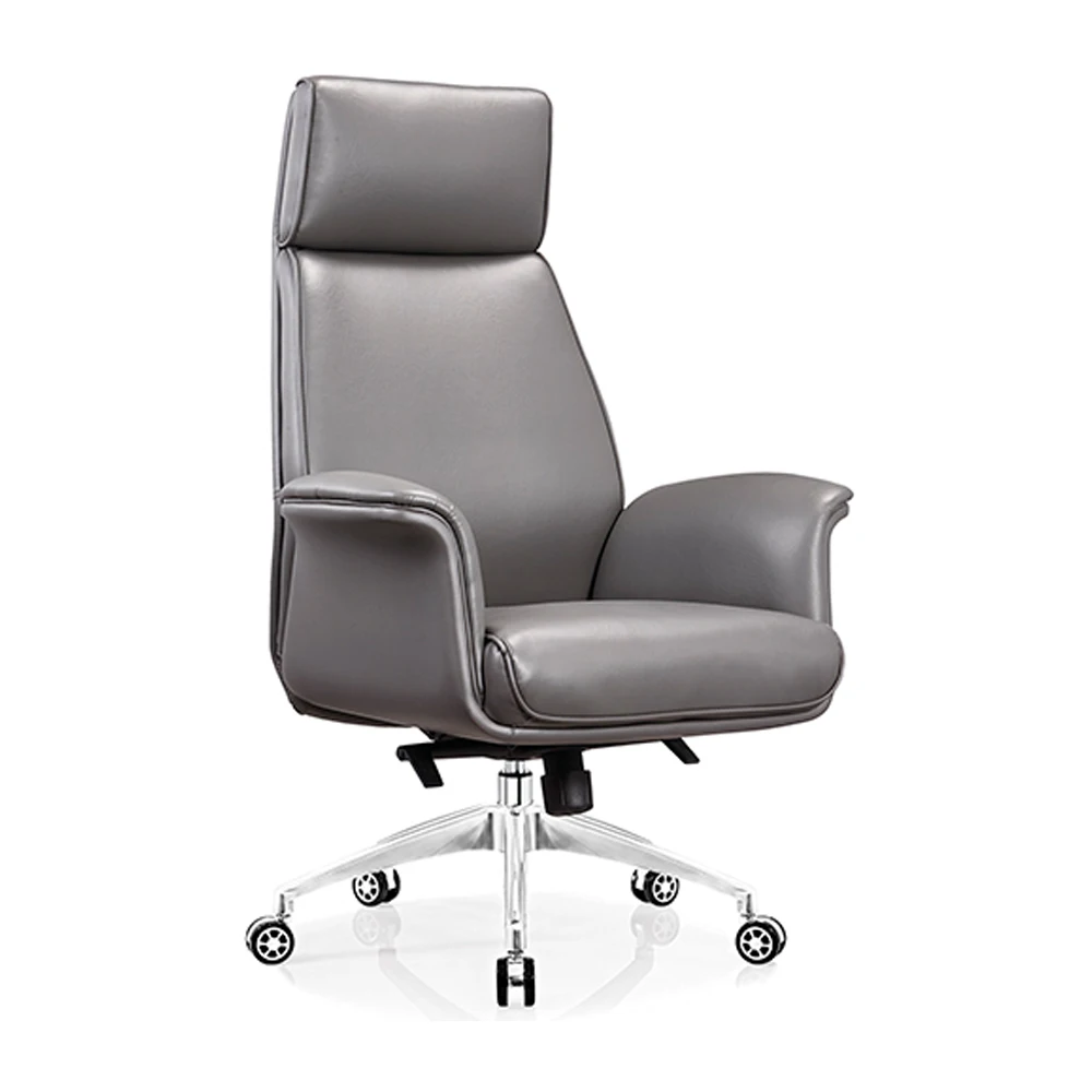 High quality comfort big and tall PU leather swivel manager boss adjustable office chair