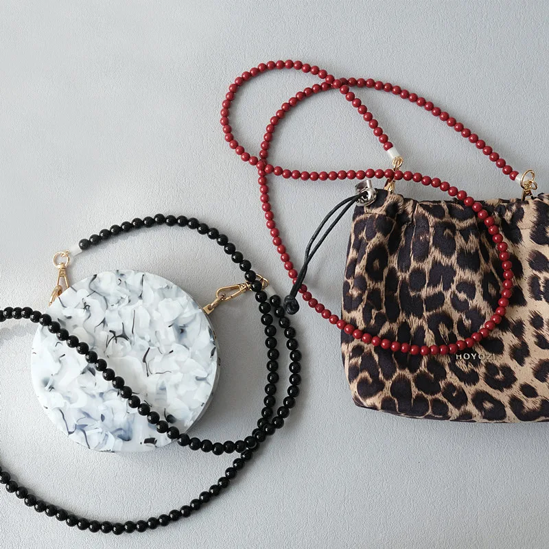 RW Bulk 120cm Crossbody Acrylic Bead Chain Strap Mobile Phone Hanging Necklace Bag Accessories Purse Handle Belt
