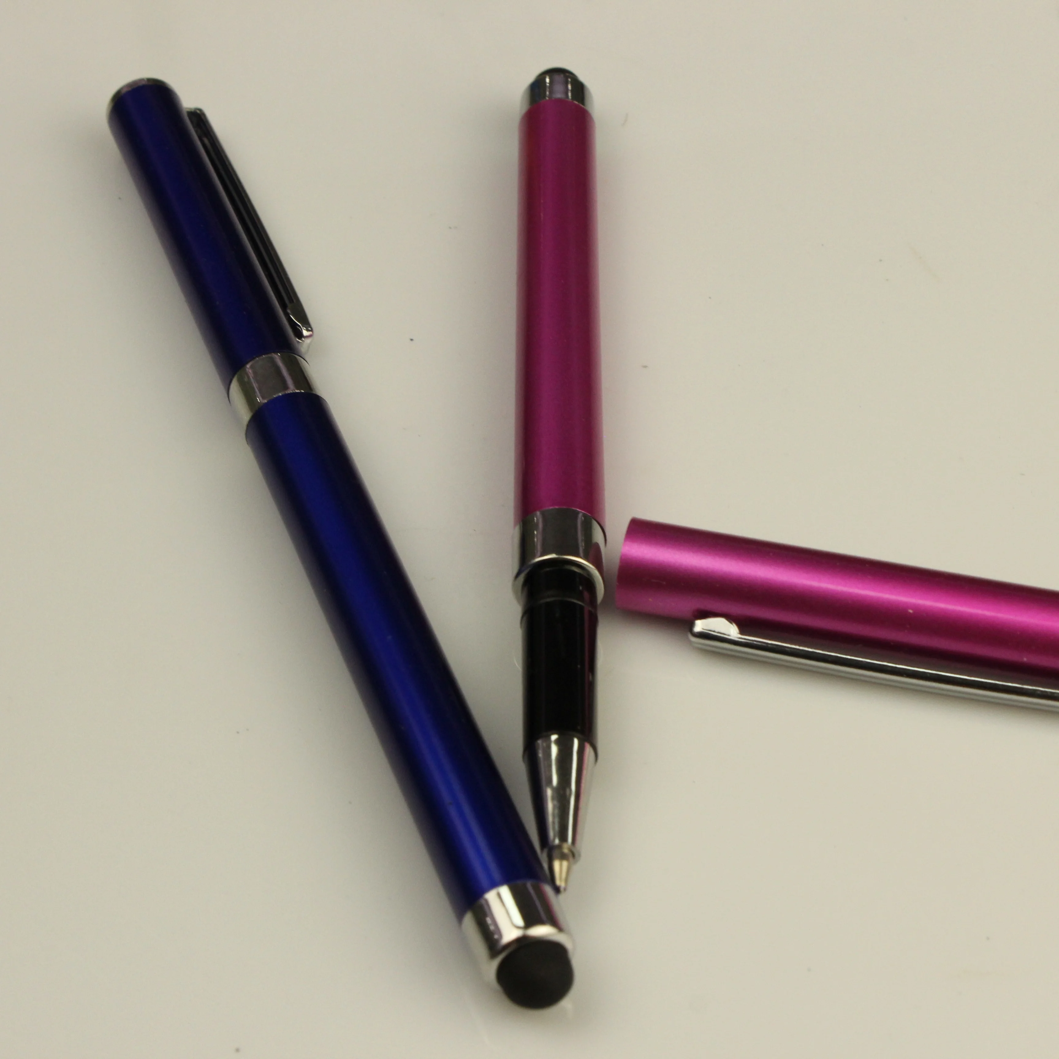 Custom logo hotel metal stylus ball touch pen for mobile pen to touch screen