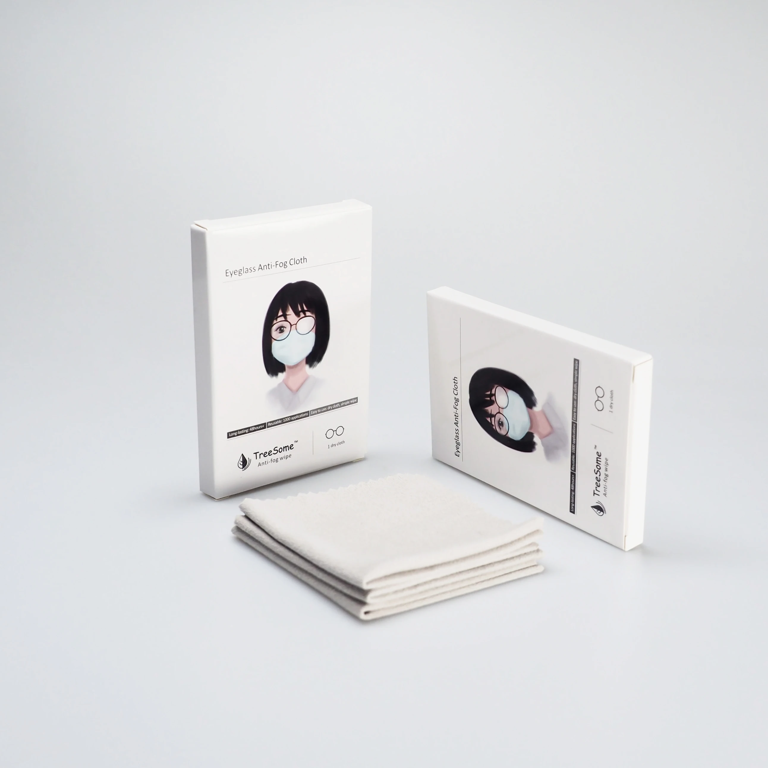 
Eyeglass Anti-fog Cloth, Antifog Dry Wipe, Cleaning, Anti fog spray, TreeSome 