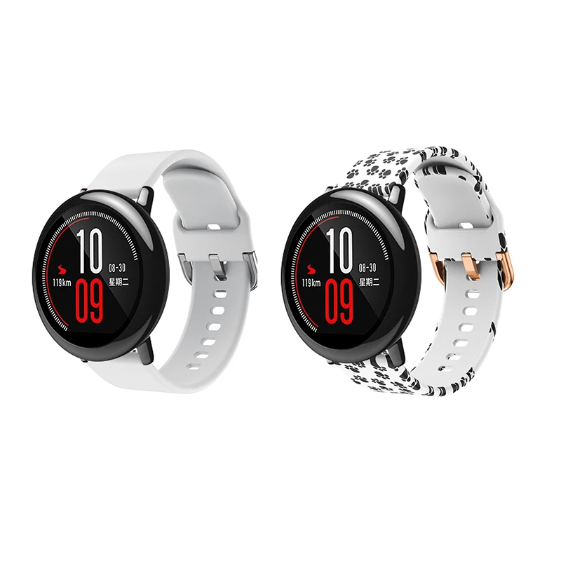 
20mm Sports Soft Silicone Watch Strap For Xiaomi Huami Amazfit Bip BIT PACE Lite Youth Smart Watch Replacement Wristband 