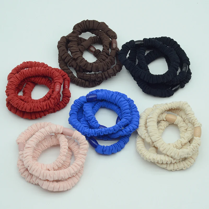 Small Ice Silk Cloth Crinkle Hair Scrunchies Satin Elastic Hair Bands Ponytail Holder Rope For Women Girl Headwear Hair Accessor