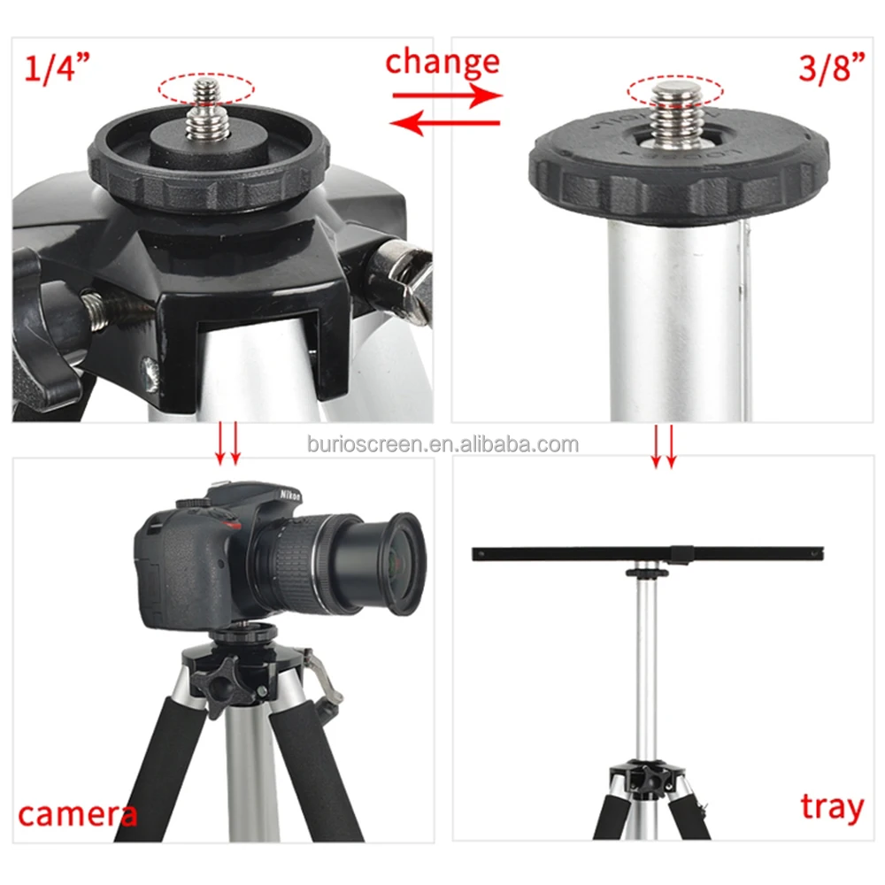 round tube projector tripod stand professional foldable projector laptop floor stand tripod for office home