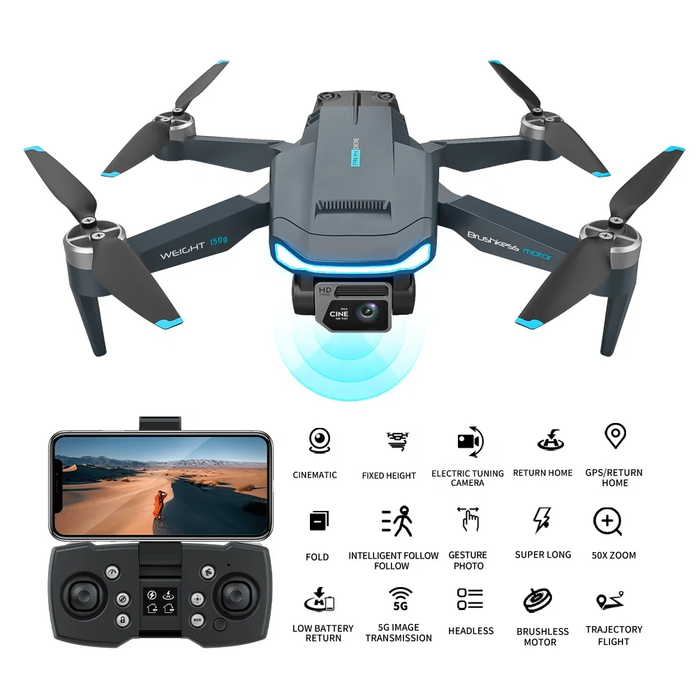 New F194 Mini drone 4K HD camera fixed height brushless WIFI FPV mini drone