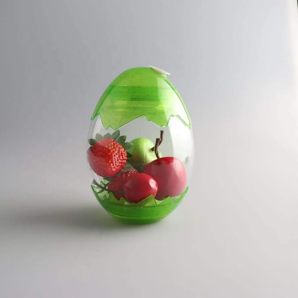 MAYSURE 16oz 500ml Egg Shaped Juice Plastic Bottle Clear Pet Bottle for Juice and Milk Tea Cup Creative Egg Shaped Candy Jar