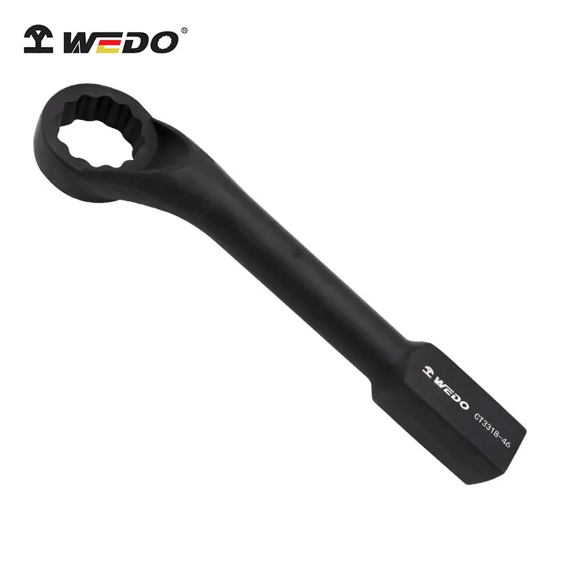 WEDO Offset Slogging Box Wrench(American Type), Black Sprayed Surface, 40Chrome Steel, One-tiem Die-forged, Strong Torque