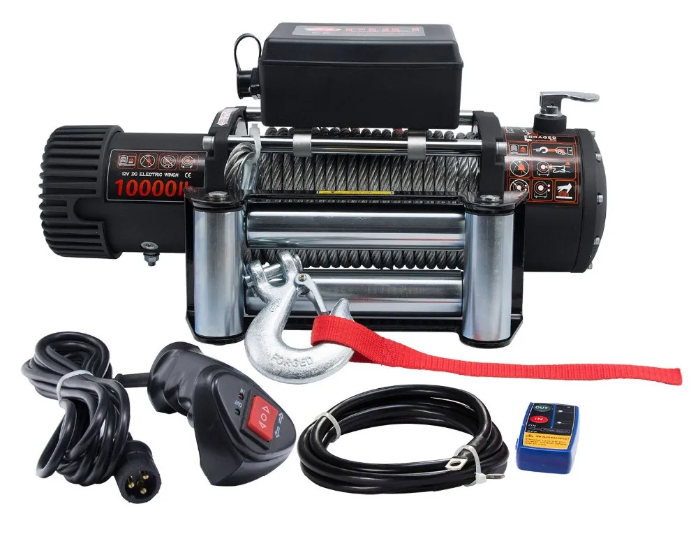 PULI off road ATV/UTV 12 В электрическая лебедка 10000 фунтов с стальной веревкой