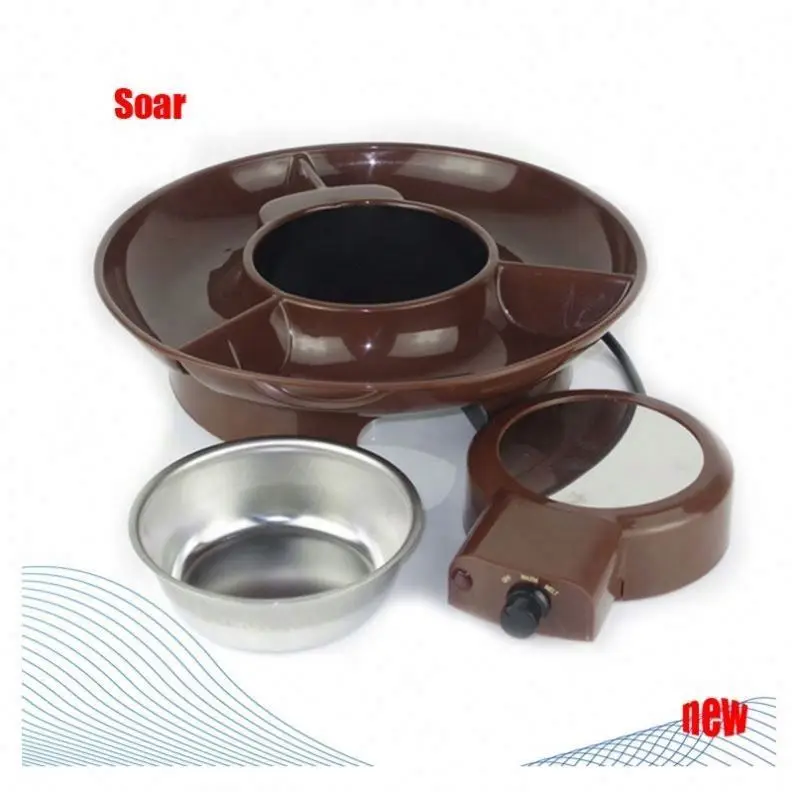 Stainless Steel 430 Fondue Set Hot Pot for Cheese Chocolate Ice Cream Meat Cooking Pot