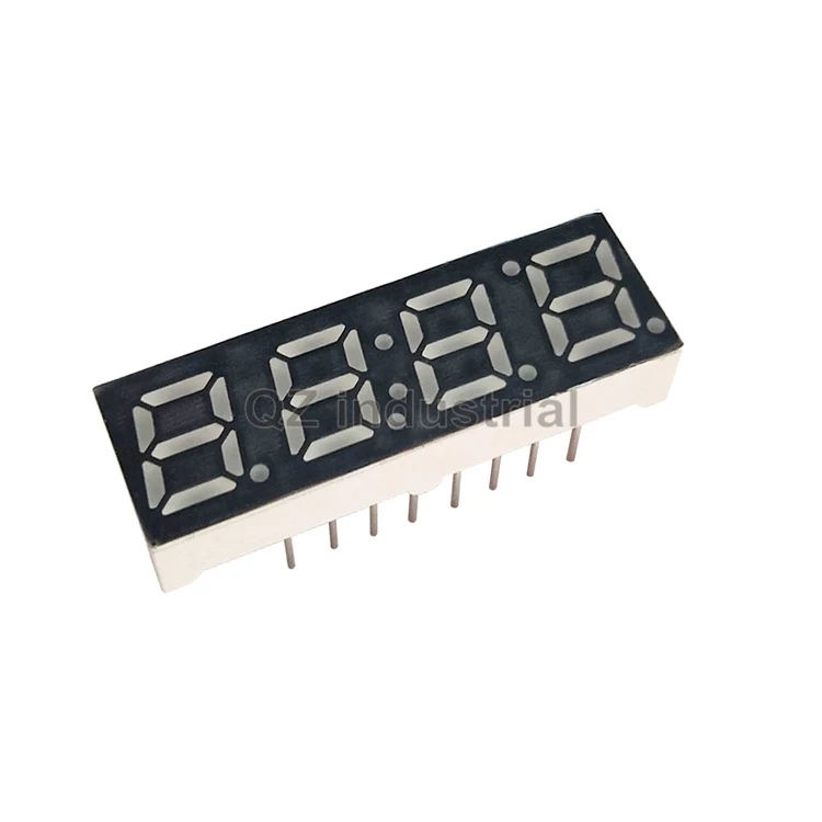 QZ industrial good quality wholesale highlight 2481AY 0.28inch yellow color clock 4 digit 7 segment led display