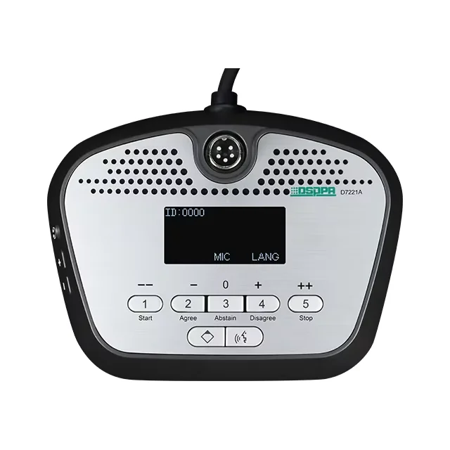 Noise Cancelling Touch Screen Tube Desktop Network Conference Chairman Delegate Mic with Voting Function