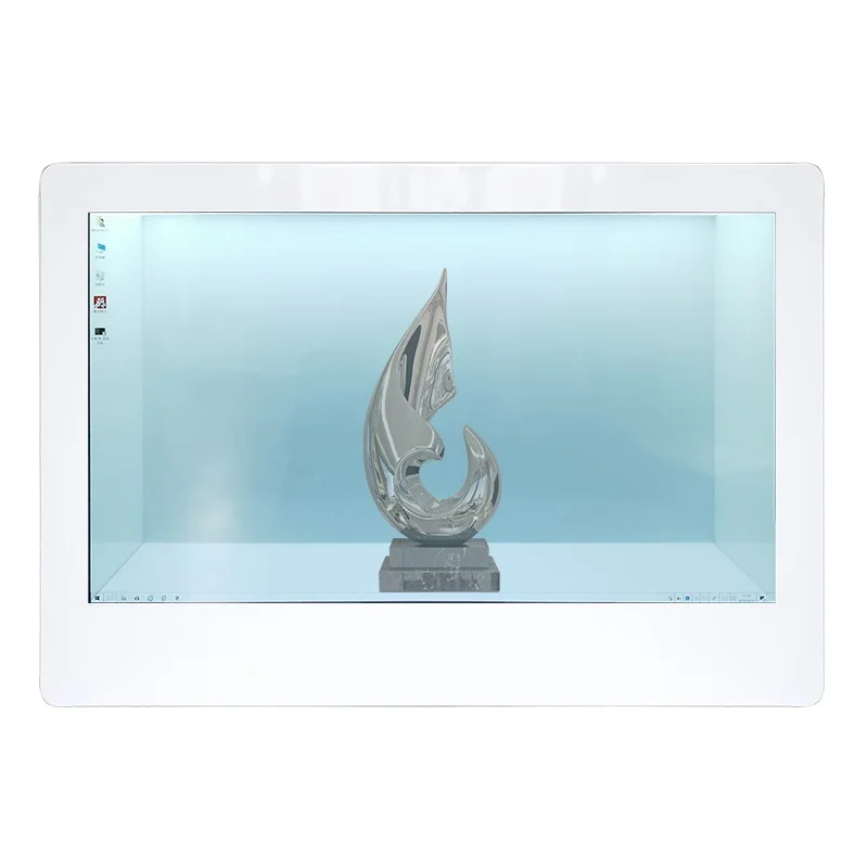 22 inch Transparent Monitor LCD Panel Display Advertising Player Showcase Cabinet Box for Product Exhibition Display