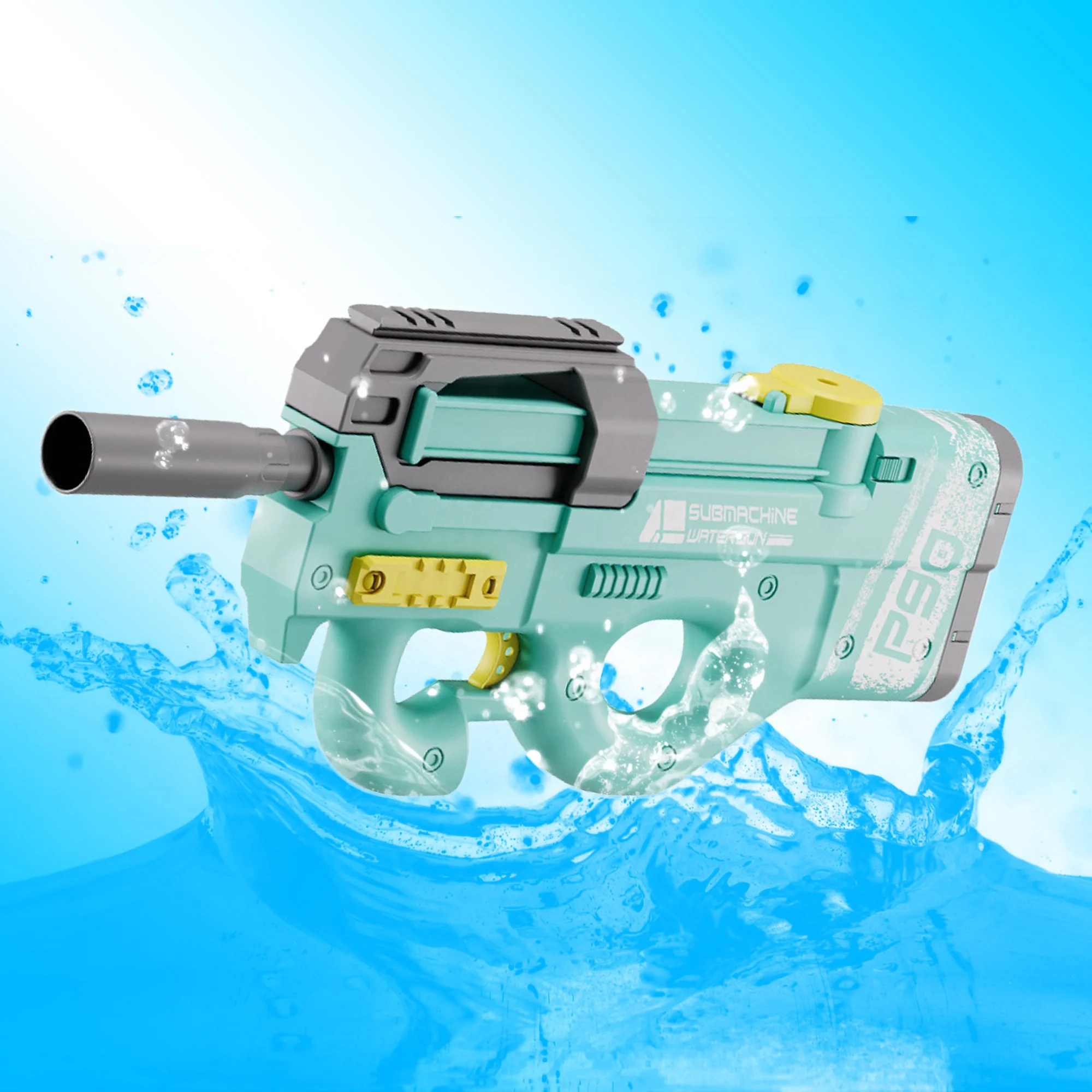 P90 submachine gun large capacity electric water gun high pressure continuous shooting children beach water game toys for Kids