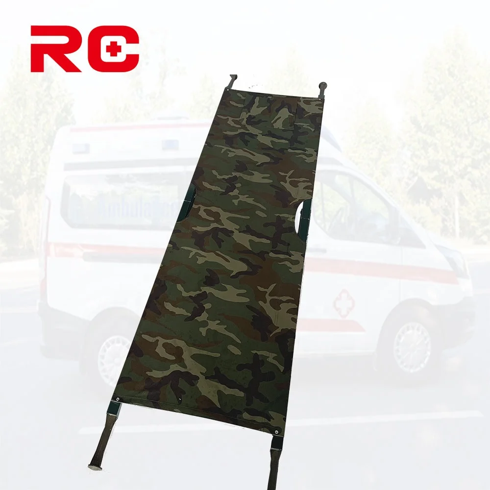 Portable Medical Rescue Folding Steel Aluminum Alloy Stretcher for Camping