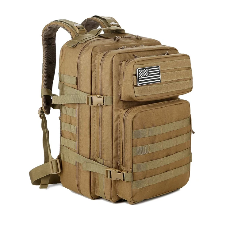 Outdoor 3P attack tactical backpack multi-functional 45L large capacity camouflage field sports hiking backpack