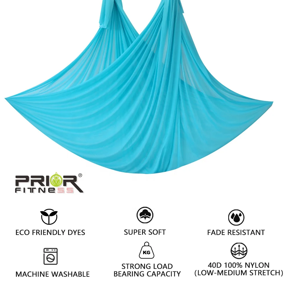 
Aerial Yoga Swing 100% Nylon 40D SkyBlue Aerial Hammock Air Yoga 