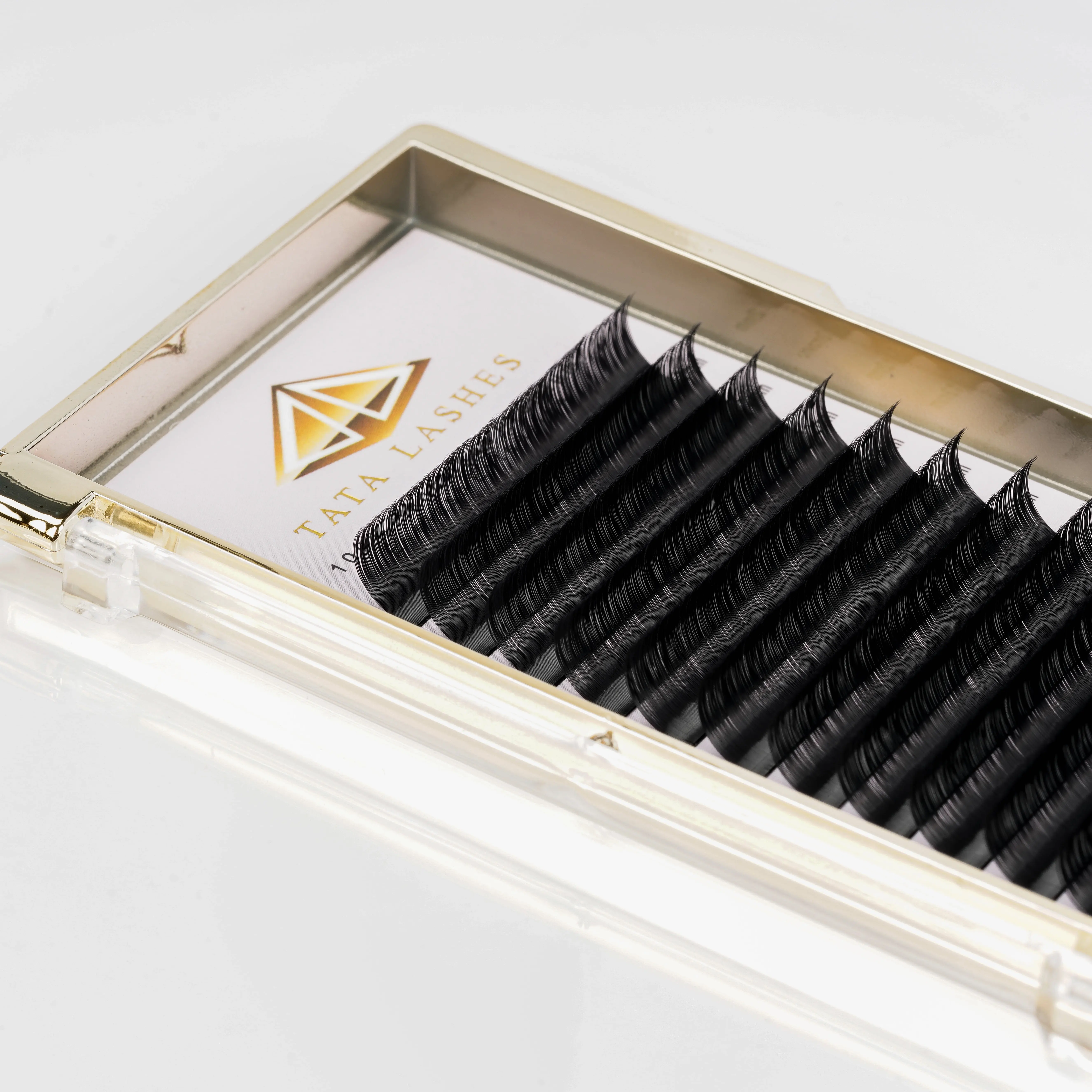 Big stock 12 rows Silk Individual Eyelash Extension Supplier Lashes Extension Private Label for Professional