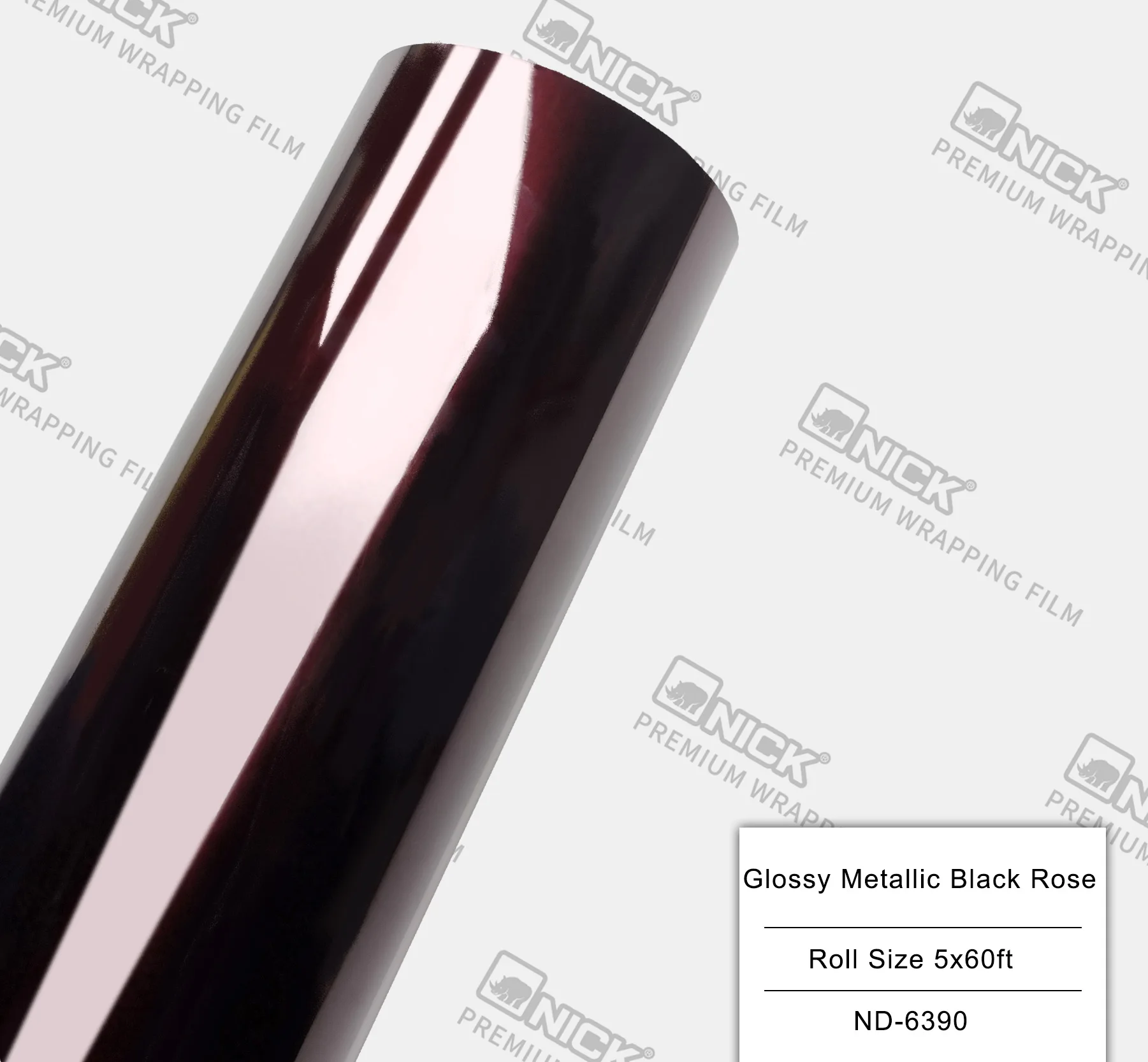 NO orange Peel Air Release Channel Burgundy Red Black Rose Glossy Metallic Car Wrap Vinyl