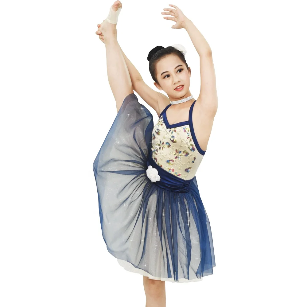 MiDee Luxurious Handmade Embroidery Dancing Dress Classical Ballet Dance Costumes Tutu Dress for Girls