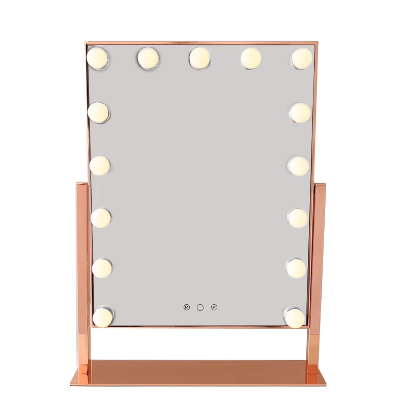 Factory Hot Sale Bohemian Light Round Hollywood Makeup Mirror With Led lights