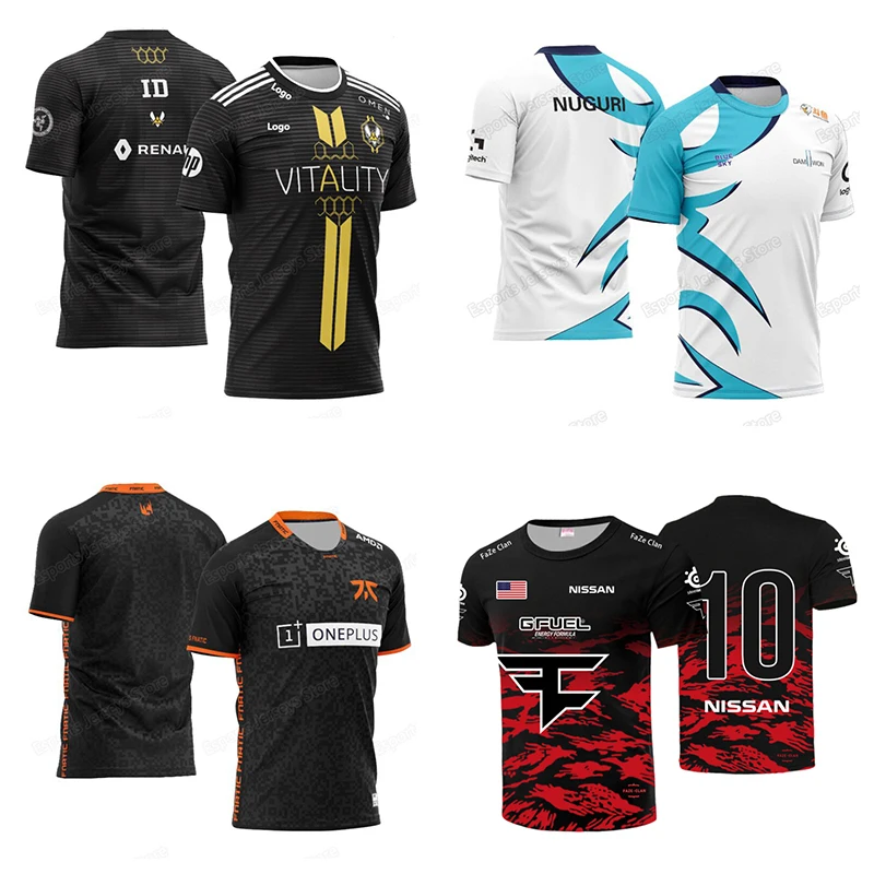 
Customize Esports Pro Player Team Gaming Jersey T Shirt Uniform Shirt Men Women Custom Name ID Fans 