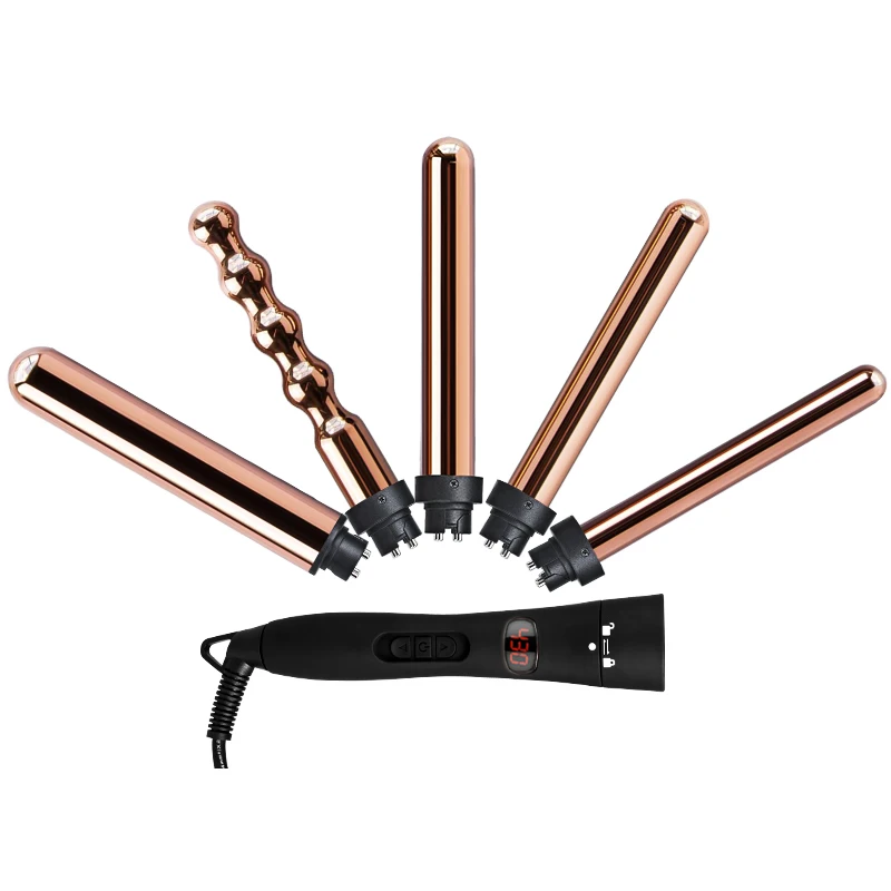 
ROHS certificate hair curler set portable mini hair curling iron 