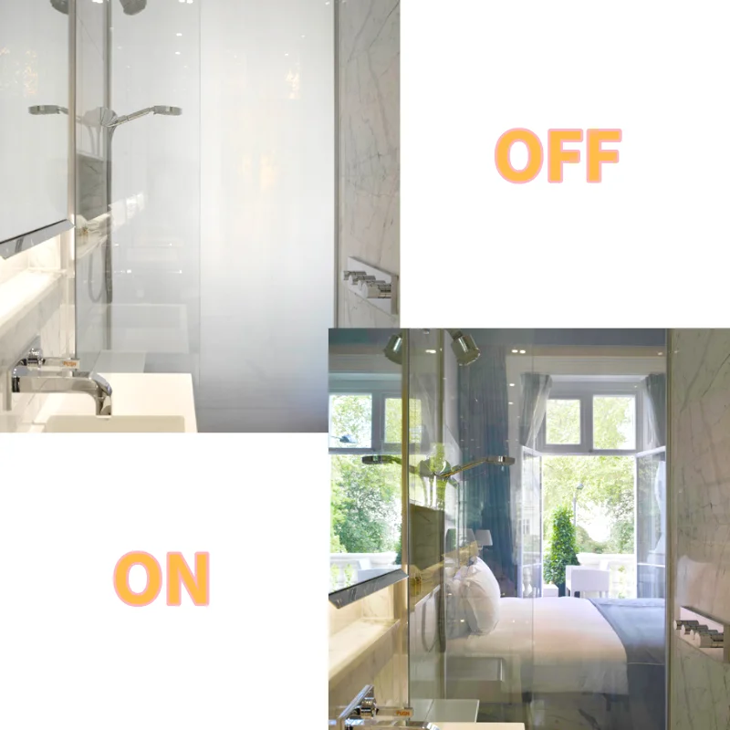 TQX pdlc folie Projection Wall Curved Glass Home Partition Door PDLC Smart Glass Liquid Crystal Glass Self-adhesive Dimming Film