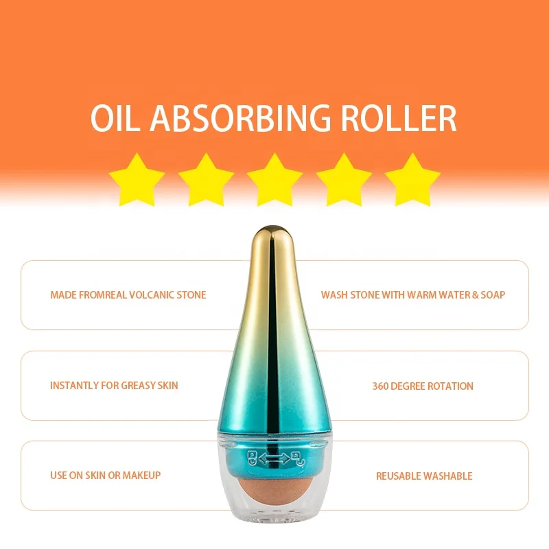 Eliter Newly Designed Oil Absorbing Roller Usa Face Roller Facial Massage Skin Lifting Ice Roller Massage Gun Ice Globes