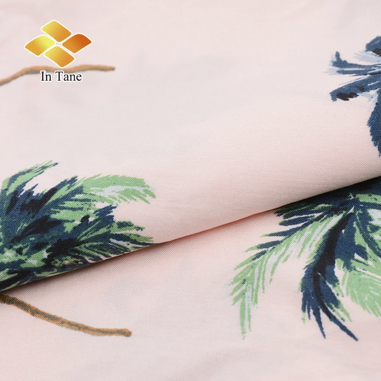 Hot Sell Woven 100% Rayon Cheap Plain Printed 40S Fabric for men shirt fabric Women Dress