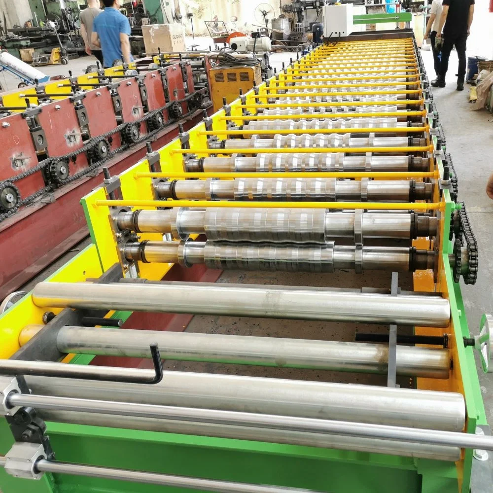 Gauge 22- Gauge 32 Ancho 1000mm Width Zinc Ondulado Aluminizado Tile Making Machine Corrugated Roof Sheet Roll Forming Machine