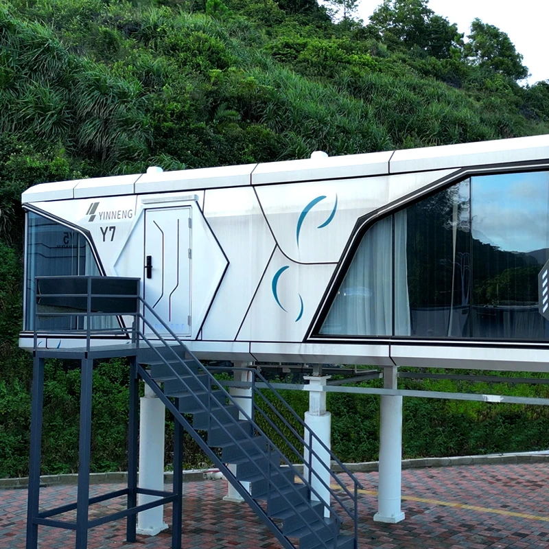 Mobile Home House Creative Villa Prefab Houses for Hotel Prefabricated Steel Structure Outdoor Office Y7 Wood Villa Trade