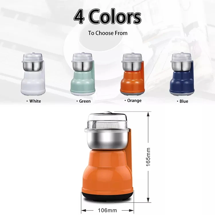 Mini Spice Coffee Grinder Electric Fast Grinding Multifunction Smash Machine Dry Mill Grinder for Grain Spices Seeds