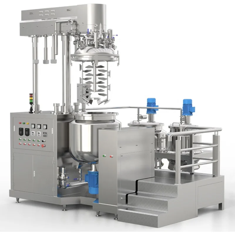 2024 Cream Vacuum Homogenizing Emulsifier Homogenizer Emulsifying Mixing Machine Tooth Paste Making Machine