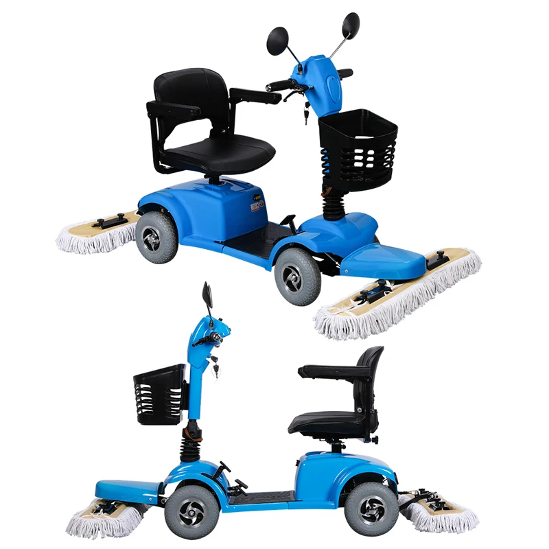 Convenient ceramic tile granite floor electric scrubber cleaning scooter machine