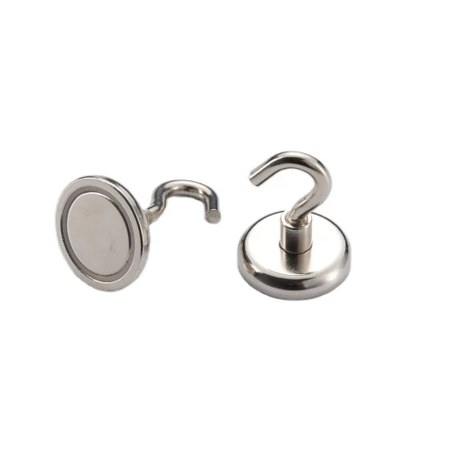 Heavy-duty neodymium magnetic hooks magnet for detachable carabiner spring hook