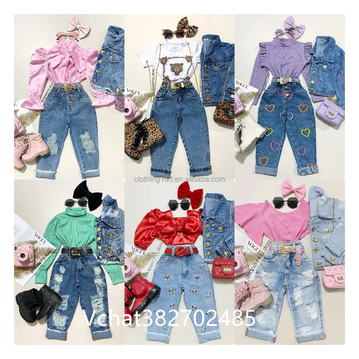 Летняя одежда из 2 предметов для девочек