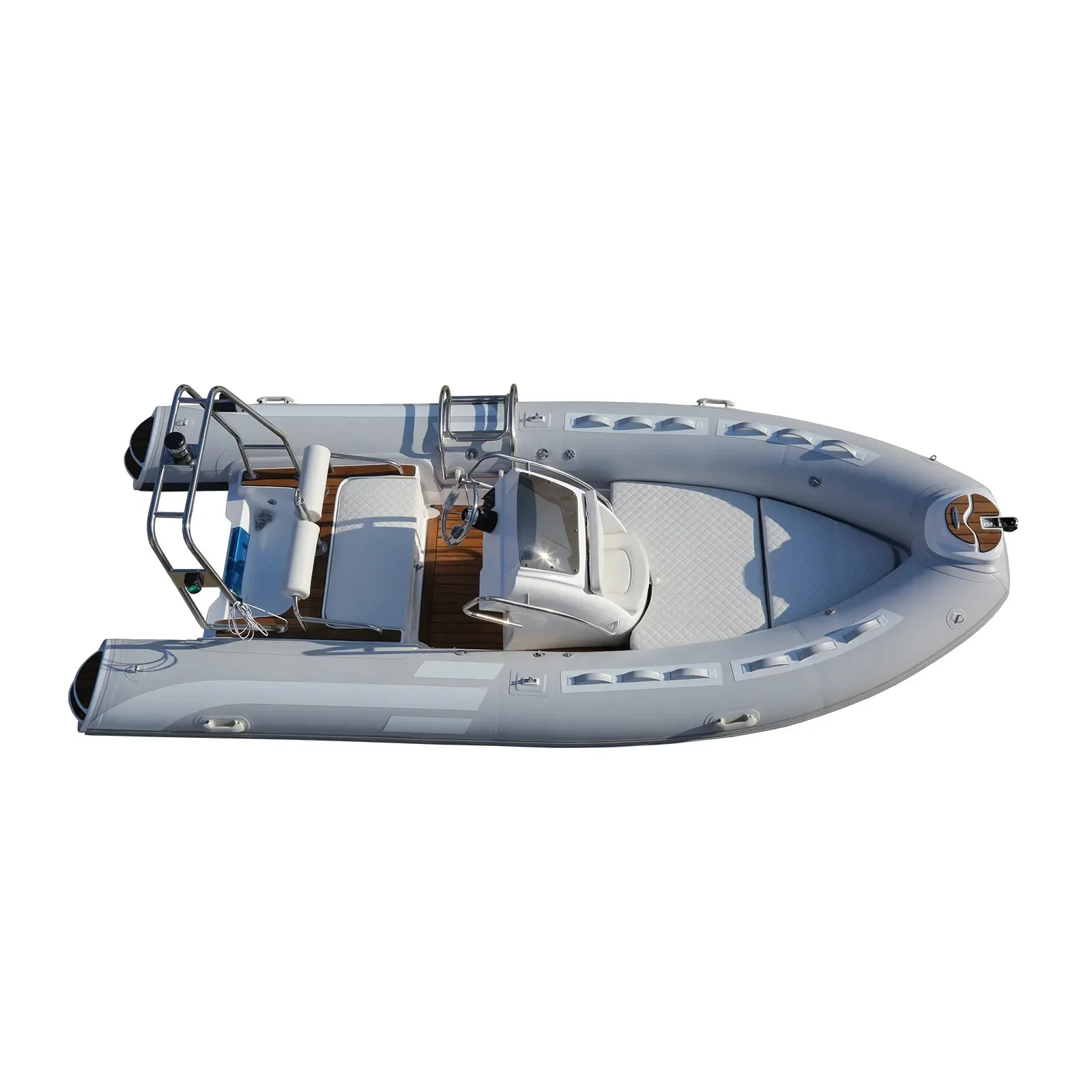 Fishing Boat Rib Inflatable Luxury Lakes & Rivers for Sale 2025 Newest Rowing Boat