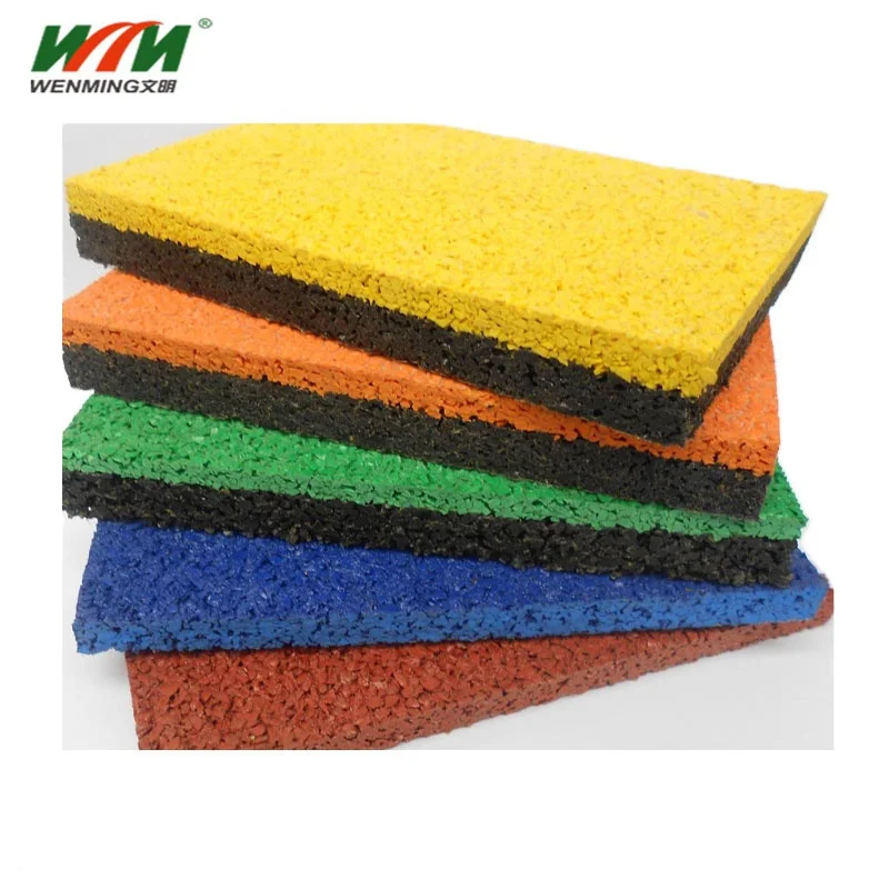 anti-fading Pearl White EPDM colored rubber granules rubber surface