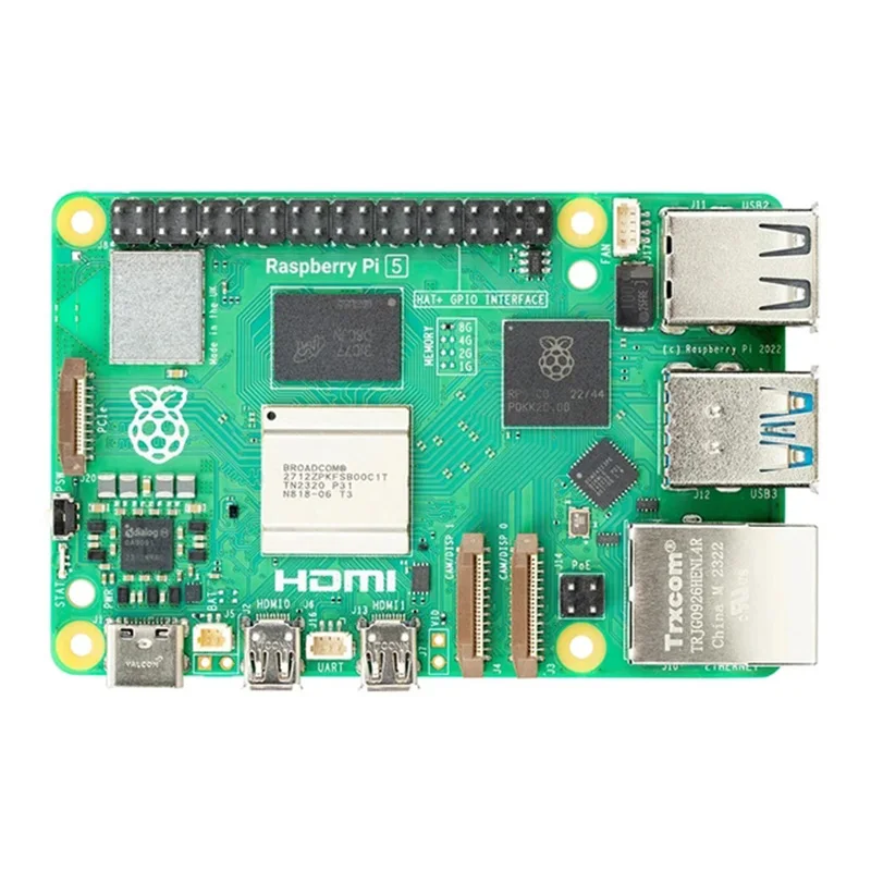 Original Raspberry Pi 5 4GB/8GB RAM BCM2712 processor 2.4GHz quad-core 64-bit Arm Cortex-A76 CPU Raspberry Pi 5